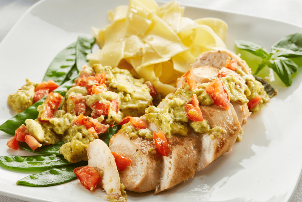 Hühnchen mit frischem Pesto